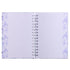 Inspirational Spiral Journal Notebook for Women - It is Well With My Soul, Blue/Purple Posies Floral, 192 Ruled Pages