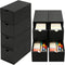 aopule 8Packs 3x5 Index Card Box,Index Card Organizer Box with Lid,Hold 8000 Cards,Black