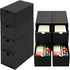 aopule 8Packs 3x5 Index Card Box,Index Card Organizer Box with Lid,Hold 8000 Cards,Black