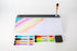 Glassboard Studio Glass Dry Erase Doodle Tray for Desktop, Marker and Eraser Included, Gray, 8 Markers
