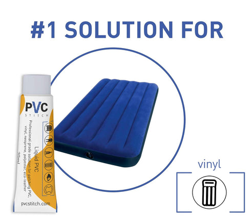 PVC Stitch Heavy Duty Repair Kit for Air Mattresses, Waterbeds, Hot Tubs, Pools, Bouncy Houses, and More