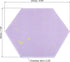 PATIKIL Hexagon Felt Board Tiles, 4 Pack Self Adhesive Moon Wall Pin Bulletin Board with Push Pins for Photos Memos Home Office Decor, Purple by PATIKIL