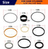 Hydraulic Cylinders Seal Kit (1543273C1/G109423) for Case Backhoe Loader Cylinder, 10 PCS Universal Repair Packings