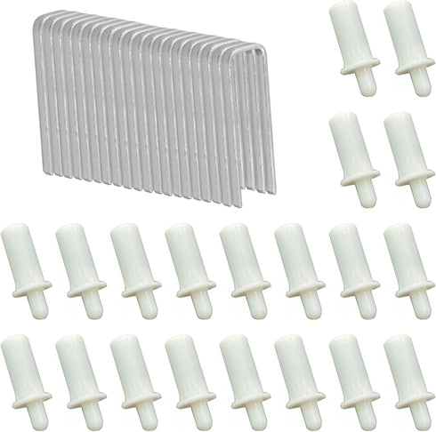 SiLnmLih 20 Pcs Plantation Shutter Louver Repair Pins Spring Loaded Wood Shutters Replacement