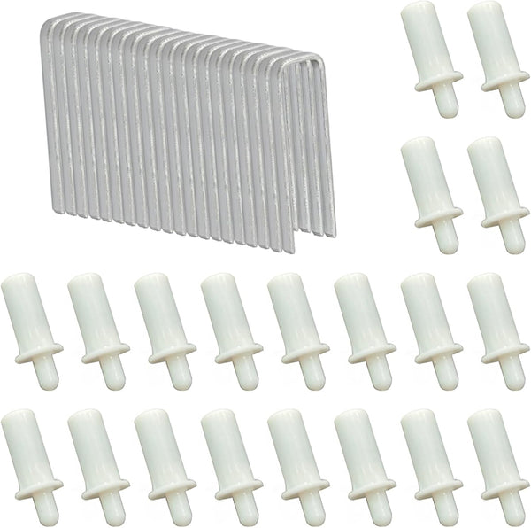 SiLnmLih 20 Pcs Plantation Shutter Louver Repair Pins Spring Loaded Wood Shutters Replacement