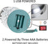 9.5" Silver(Pack 2) YAKii Pineapple LED Color Changing Shine Lamp,Swirling Water Waves Lamp Kid Safe Battery/USB Cable