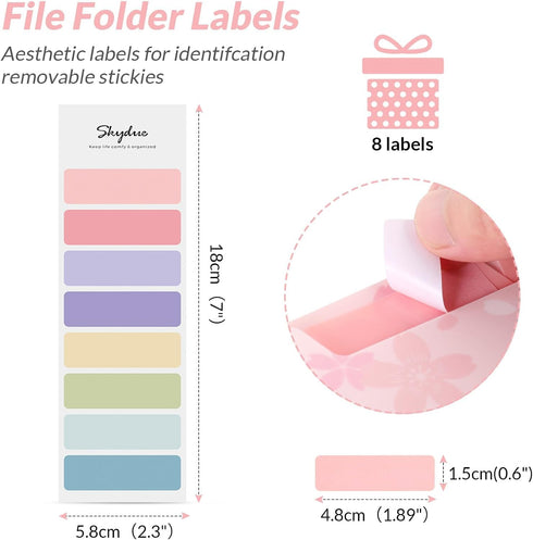 SKYDUE Expanding File Folder - 5 Pocket Accordion File Organizer for School Office Supplies, Pink
