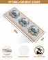 BOHOOSKYLAR 4 8"x30" Farmhouse Watercolor Stair Treads Crab Ocean Marine Life Wood Grain Indoor Non Slip Peel and Stick