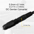 DUSCOKE 2PCS 12V 5.5mm 2.1mm DC Power Connector Adapter - x Female to Female Wire Ends Plug Barrel Jack Coupler for LED