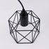 NAANN E26 Black Pendant Light, Farmhouse Rustic Vintage Hanging Lamp Industrial Metal Mini Cage Pendant Lighting