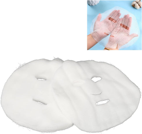 100pcs Gauze Face Mask, Precut Gauze Mask with Strong Water Absorption, Disposable DIY Face Mask Sheets for Salon