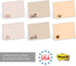 Diversity Sticky Note Assortment, Set of 6, 4" x 3" Modern Repositionable Pads, 50 Sheets Per Pad, Made in The USA