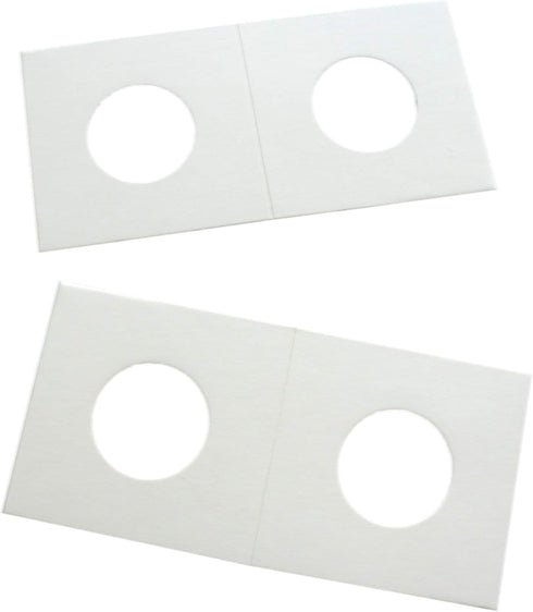 Coin Collection Supplies - 100pcs Quarter Coin Holders 2x2 Cardboard Flips (PVC Free, Acid-Free, Coin Safe)