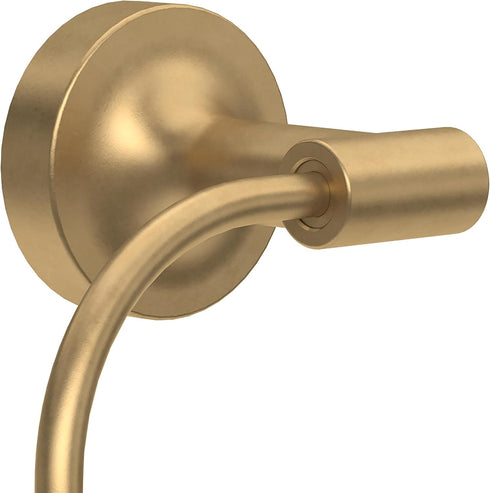 Franklin Brass VOI46-BB Voisin Round Open Towel Ring, Bath Hardware Accessory in Satin Gold