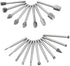 Yakamoz 20pcs 1/8" Shank High Speed Steel Rotary Files Burrs, Wood Milling Set for DIY Woodworking