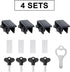 Locks,4 Pack ZRFCXE Window Sliding Window Locks with Key for Vertical & Horizontal Sliding Windows Doors,Easv