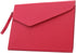 Enyuwlcm PU A4 Leather File Folder - Document Holder Stylish Portfolio Envelope Case with Strap, Red