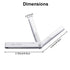 Stainless Steel Feeler Gauge, Dual Marked Metric and Imperial Measuring Tool (26 Blades)