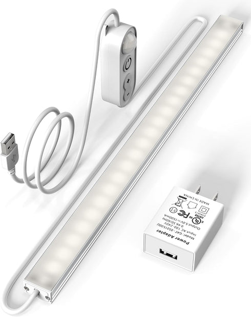 ASOKO Motion Sensor Dimmable Led Under Cabinet Lighting,12 inches Plug in Led