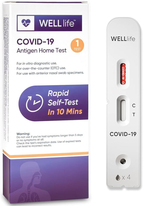 WELLlife Covid-19 Antigen Home Test, Covid Home Test 1 Test FDA Authorized