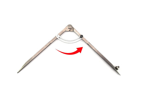 J&R Quality Tools 23877 Pencil Length Divider with Wing, 12-Inch - Lifetime Warranty (One Pack)