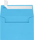 LUXPaper 4Bar A1 Invitation Envelopes - Peel & Press, 3 5/8" x 5 1/8", Bright Blue, 60lb. Text, 50 Qty