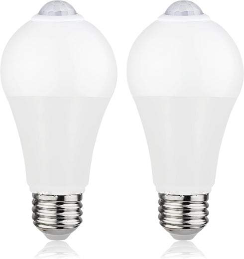 Motion Sensor LED Bulbs 12W (100W Equivalent) - Auto On/Off Dusk to