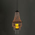 BAYN 28H Hanging Candle Chandelier Outdoor, Battery Operated Clear Acrylic Beaded Chandelier with Flickering Led Candle