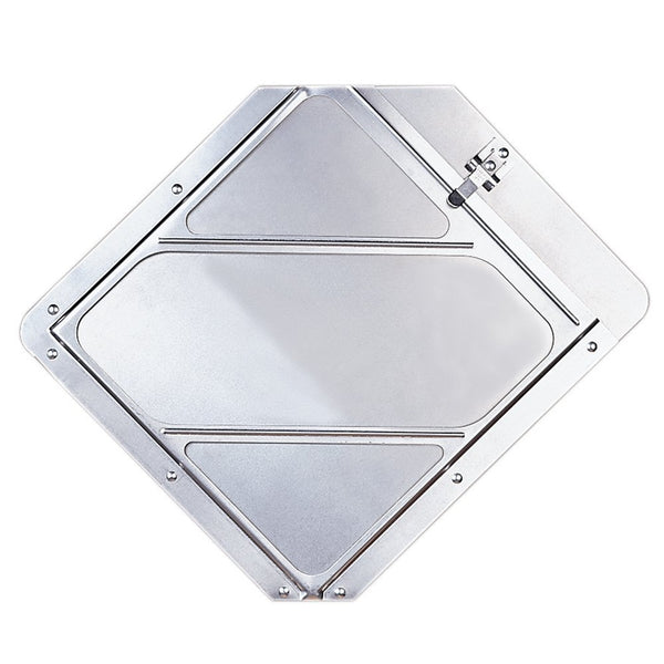 Labelmaster 80SMPCC97 Slidemaster Hazmat Placard Holder with 2 Clipped Corners, Brite Mill