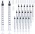 20 Pack 1ml Syringe with Cap - 1cc Plastic Small Syringes Non-Sterile, No Needle