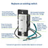 DHS05-1LT, Leviton Humidity Sensor Switch for Bathroom Exhaust Fan, Automate Ventilation, Air Circulation, Moisture