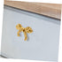 4pcs ibasenice Elegant Bow Drawer Pulls Decorative Brass Knobs for Cabinets and Dressers Ergonomic Design Suitable