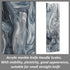 2pcs Black Marble Pattern Acrylic Knife Handle Scales, 6.3 2 0.27inch Knife Grips Sheets for DIY Crafts