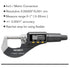 REXBETI Digital Micrometer, Professional Thickness Gauge 0.00005"/0.001 mm, Protective Case with Extra Battery
