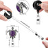 Soleebee Enamel Sea Turtle Badge Reel, 24'' Retractable ID Holder with Bling Rhinestone Clip (Purple)