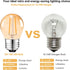 Suncan G14 2W Bulb E26, G45 Bulb, 15 2200k, 150lm, Dimmable, 6 Pack Low Wattage Led Amber Edison Mini Light Equivalent