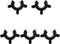 5 PCS Black Lab Joint Clips - Keck Clamps for Glass Standard Conical Interface, Ground Glass Joint Lab Accessory