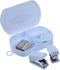 STOBOK Mini Hand Tool Box Set, Tiny Stapler, Heavy-Duty Staplers, Tape Dispenser, Hole Puncher for Student Stationery