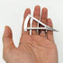 XIAN 3.5 Inch Adjustable Marking Gauge Mini Edge Press - Precision Spring Dividers Calipers for Woodworking