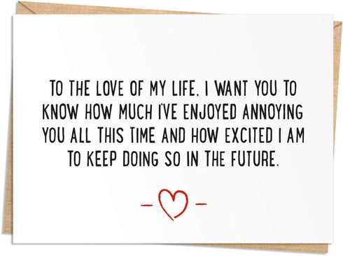 Seymour Butz Funny Birthday Card - Anniversary or Valentine's Day Card for Husband, Wife, Boyfriend, Girlfriend