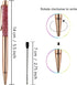 Fancy Metal Ballpoint Pens - Floating Glitter Dynamic Liquid Sand Pen, Black Ink, 3 Count