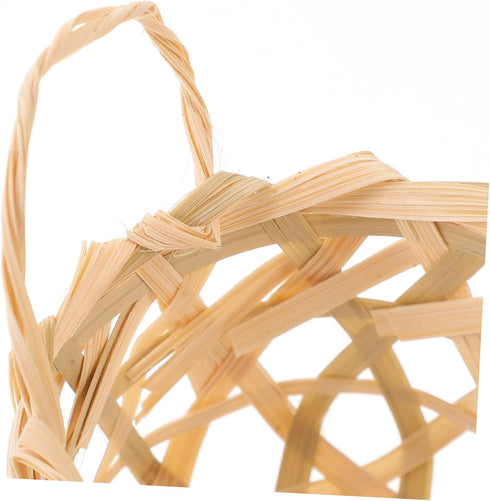 2pcs ABOOFAN Hand-woven Bamboo Lampshade Small Lampshades for Table Lamps Rustic Decorative Ceiling Light Covers