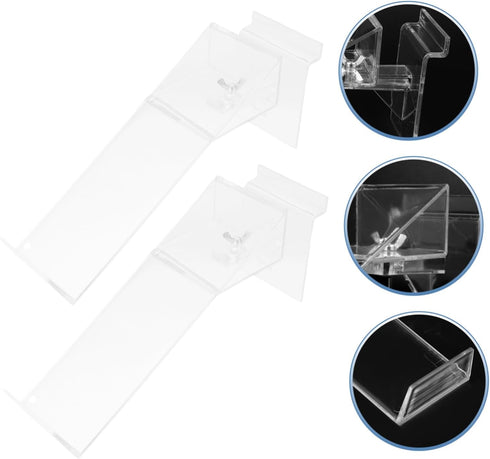 2pcs PRETYZOOM Shoe Display Stand Plastic Shoe Rack Holder for High Heels and Sandals Lightweight and Easy to Clean