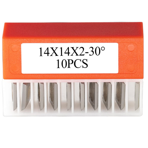 14mm Square Carbide Inserts Cutters, Knives Blades for Woodworking Spiral/Helical Planer Cutter Head or Lathe Turning