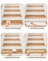 BOHOOSKYLAR 4 8"x30" Ice Cream Stair Treads Cake Vintage Cotton and Linen Background Indoor Non Slip Peel and Stick
