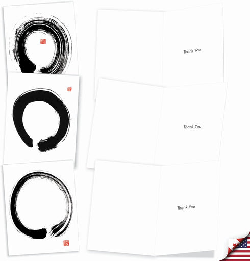 The Best Card Company, 10 Boxed Thank You Notes w/Envelopes, Assorted Stationery for Men and Women