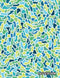 Blue Green Design Notebook - Blank Unlined/Non-ruled, 8.5 x 11 Inches, 100 Pages