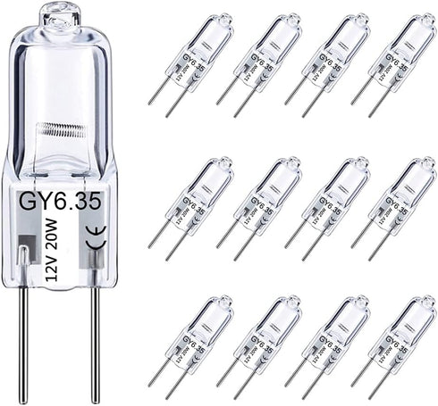 GY6.35 Light Bulbs 12V 20W JC T3/T4 Bi-pin GY6.35 Capsule Bulbs 12