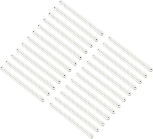 uxcell Drawer Slides, 24Pcs 235mm - Plastic Drawer Rails, Side Mounted Grooved