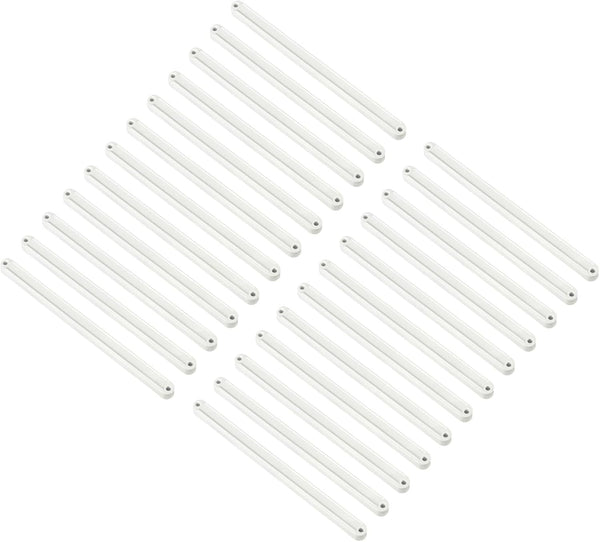 uxcell Drawer Slides, 24Pcs 235mm - Plastic Drawer Rails, Side Mounted Grooved